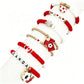 Colorful Soft Clay Football World Cup Bracelets Set for Aldults Soccer Fans