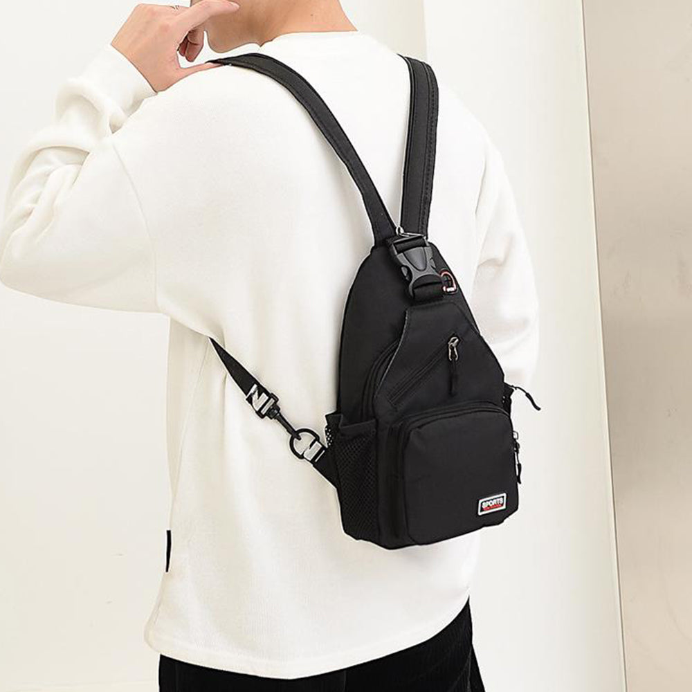 2Pcs Dual-use Water-resistant Chest Bag Outdoor Travel Shoulder Backpack