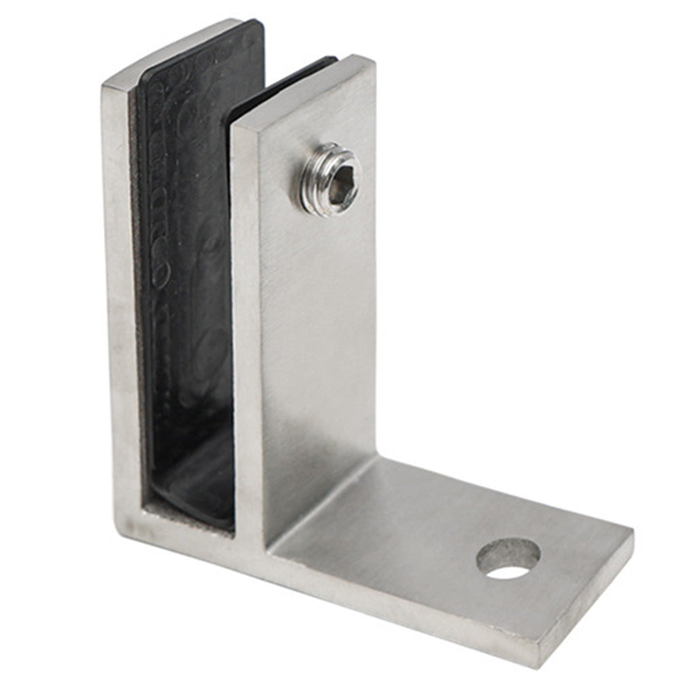 304 Stainless Steel Pool Fence Glass Clamp for 10 to 12mm Panels-Silver