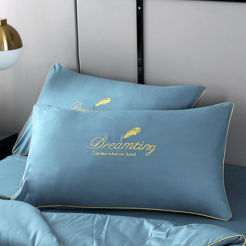 Summer Cool Feeling Quilt Bed Sheets and Pillowcases Set