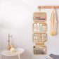 Travel Toiletry Bag with Waterproof Compartments and Hanging Hook