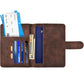 Passport Holder RFID Blocking Leather Cover Wallet With Closure For Travel Essentials