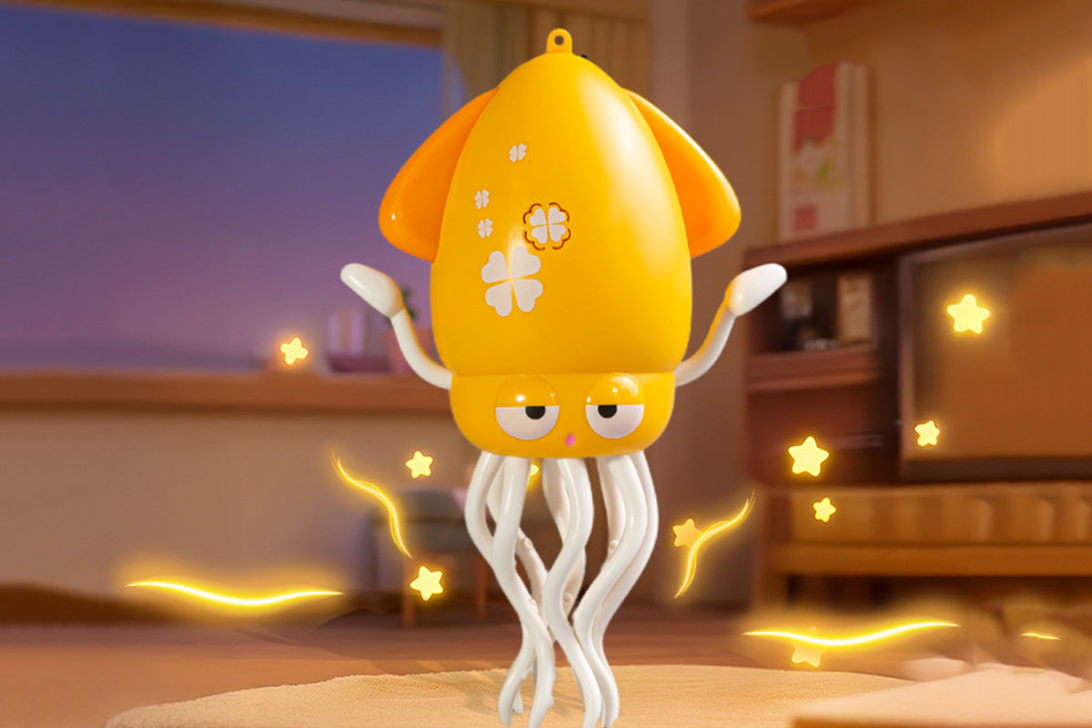 Dancing Octopus Toy Electric Crawling Octopus Tummy Time Toy Dancing Music Squid
