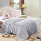 Solid Double-Sided Fuzzy Shaggy Blanket