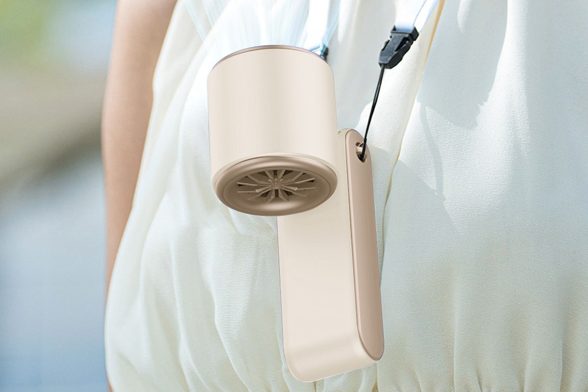Handheld Portable Fan with Ice Cooler 100-Speed Rechargeable Handheld Fan