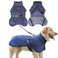Waterproof Dog Jacket Winter Coat with Buckle and Reflective Strips-Navy