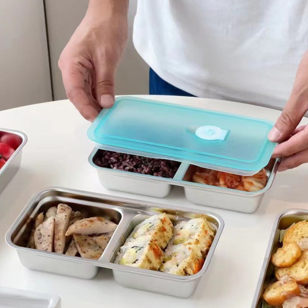 4Pcs Stainless Steel Grab and Go Snack Containers with Lids