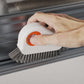 2Pcs 2-in-1 Window Track Groove Cleaning Brush with Hidden Scraper