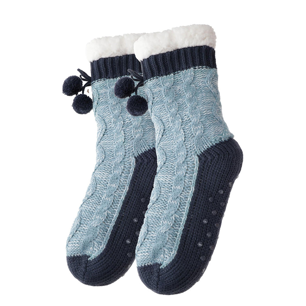 Womens Slipper Fuzzy Grips Socks Fluffy Winter Warm Thick Thermal Cozy Plush Non Slip Cabin Soft Fleece Socks