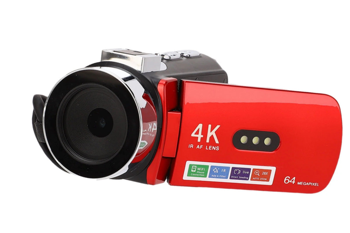 4K Video Camera Camcorder 64MP Vlogging Camera With 28X Digital Zoom for YouTube