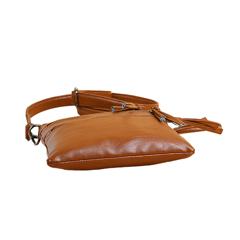 Women's Multi Zipper Mobile Phone Crossbody Bag