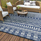 Geometric Striped Pattern Rug
