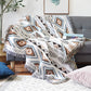 130x160cm Aztec Throw Blanket Bohemian Sofa Throw Blanket with Tassels
