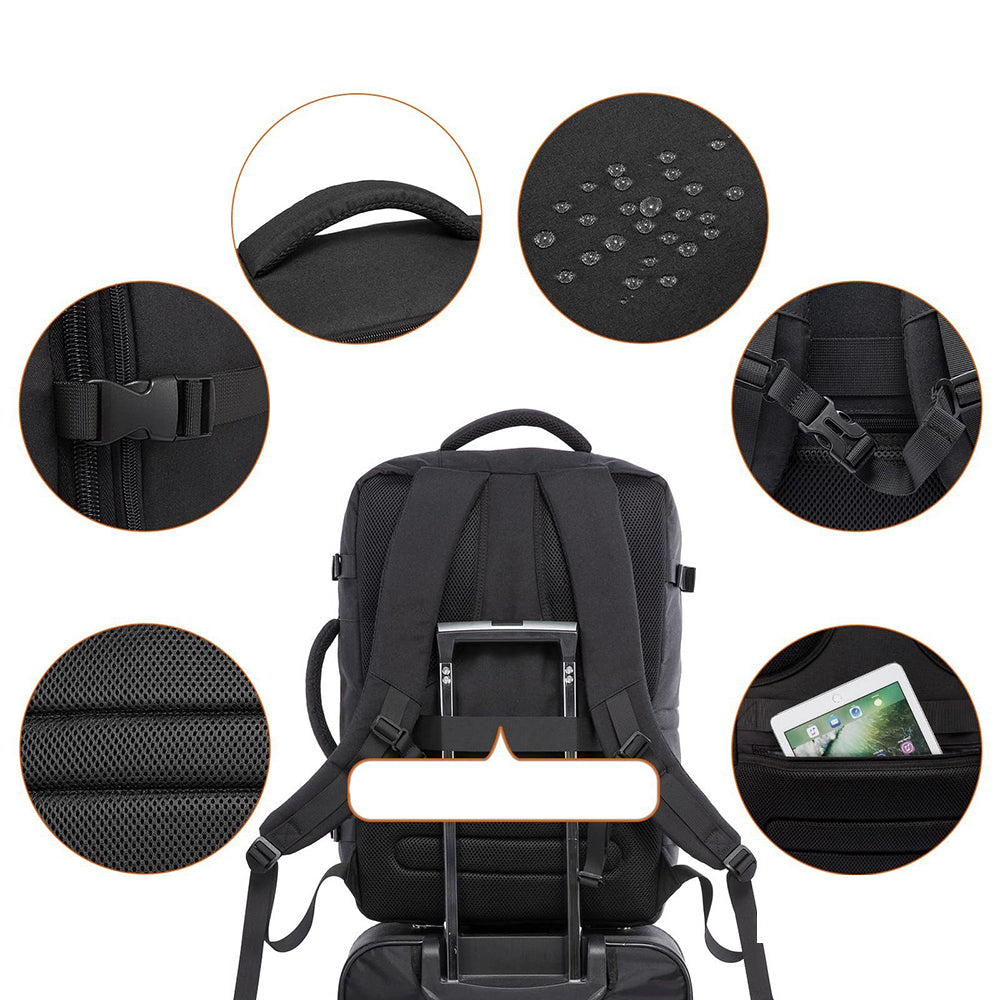 Business Travel Shoulder Backpack with Shoe Bag and Storage Bag