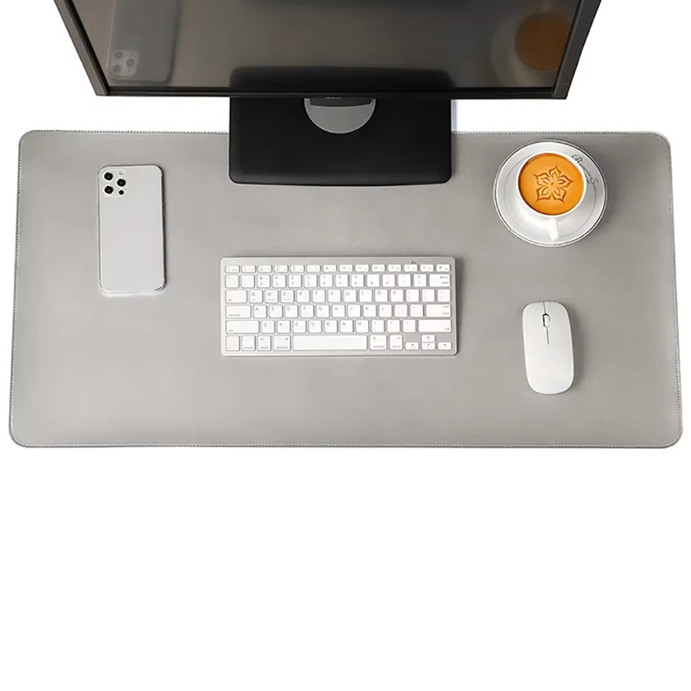PU Leather Desk Pad Waterproof Anti Slip Mouse Pad Desk Writing Pad for Office