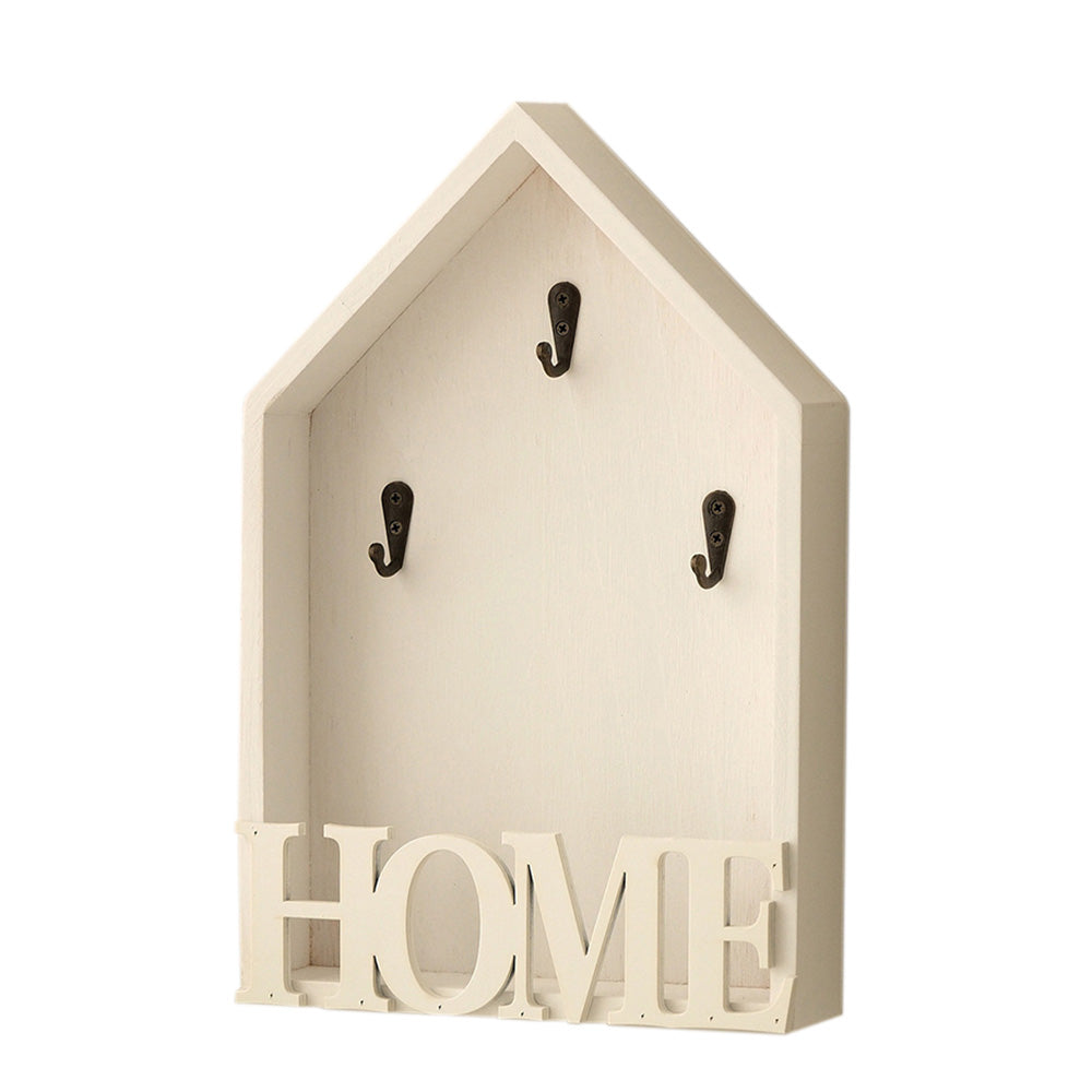 Vintage Key Holder Wall Mount with 3 Metal Hooks Key Rack for Entryway Living Room