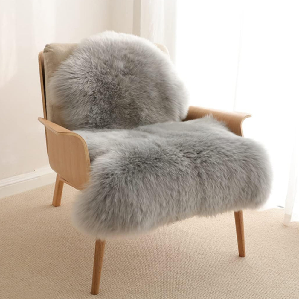 Faux Sheepskin Fluffy Rugs Chair Seat Covers