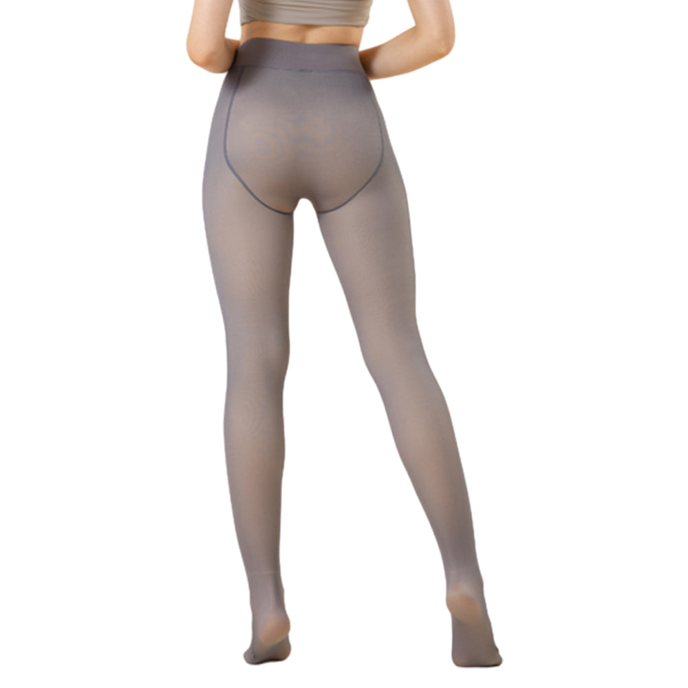 2Pcs Women Thermal Lined Translucent Pantyhose Tights Stockings