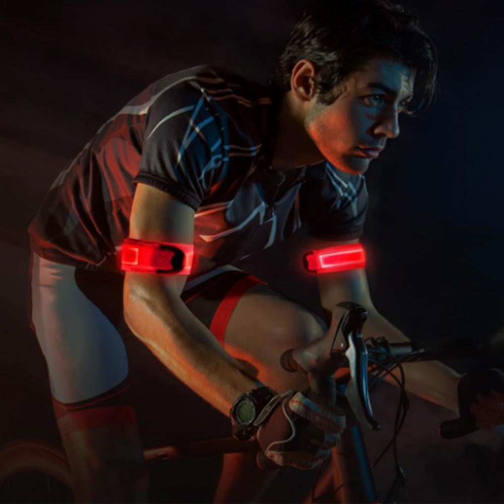LED Slap Wristband Night Running Security Glowing Bracelet Luminous Armband Strap