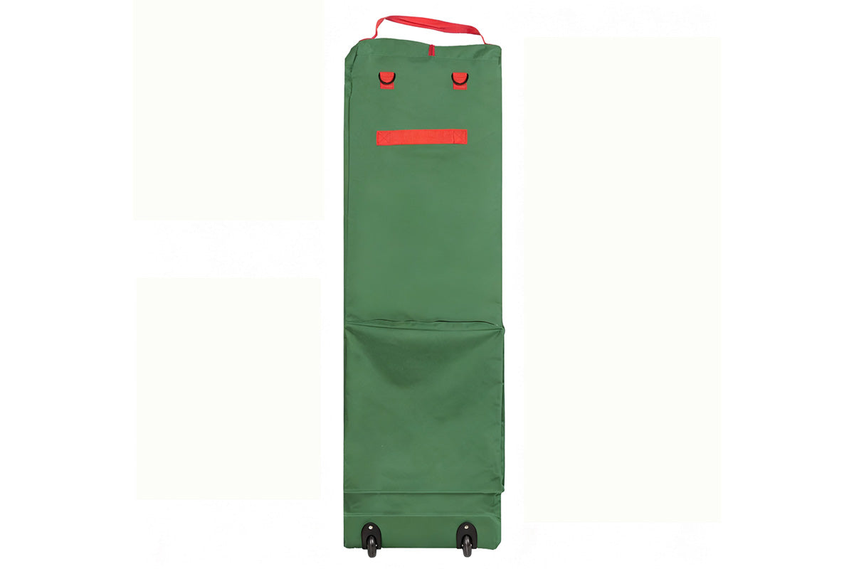 Handy Laundry Rolling Christmas Tree Storage Bag With Handle For Easy Transport-Green