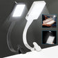 LED Book Reading Light Lamp USB Rechargeable Flexible Clip On Bed Desk Table