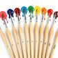 11 PCS Artist Paint Brush Set Detail Painting Brush for Watercolor Acrylic Oil