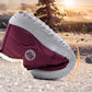 Women Water Resistant Warm Slip-On Shoes with Non-Slip Sole-Red