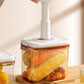 2Pcs 2.7L Vacuum Food Storage Container with Lid Strainer Vacuum Pump