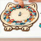135 Pieces Colored Cat Shaped Wooden Jigsaw Puzzle With Stand For Cat Lovers