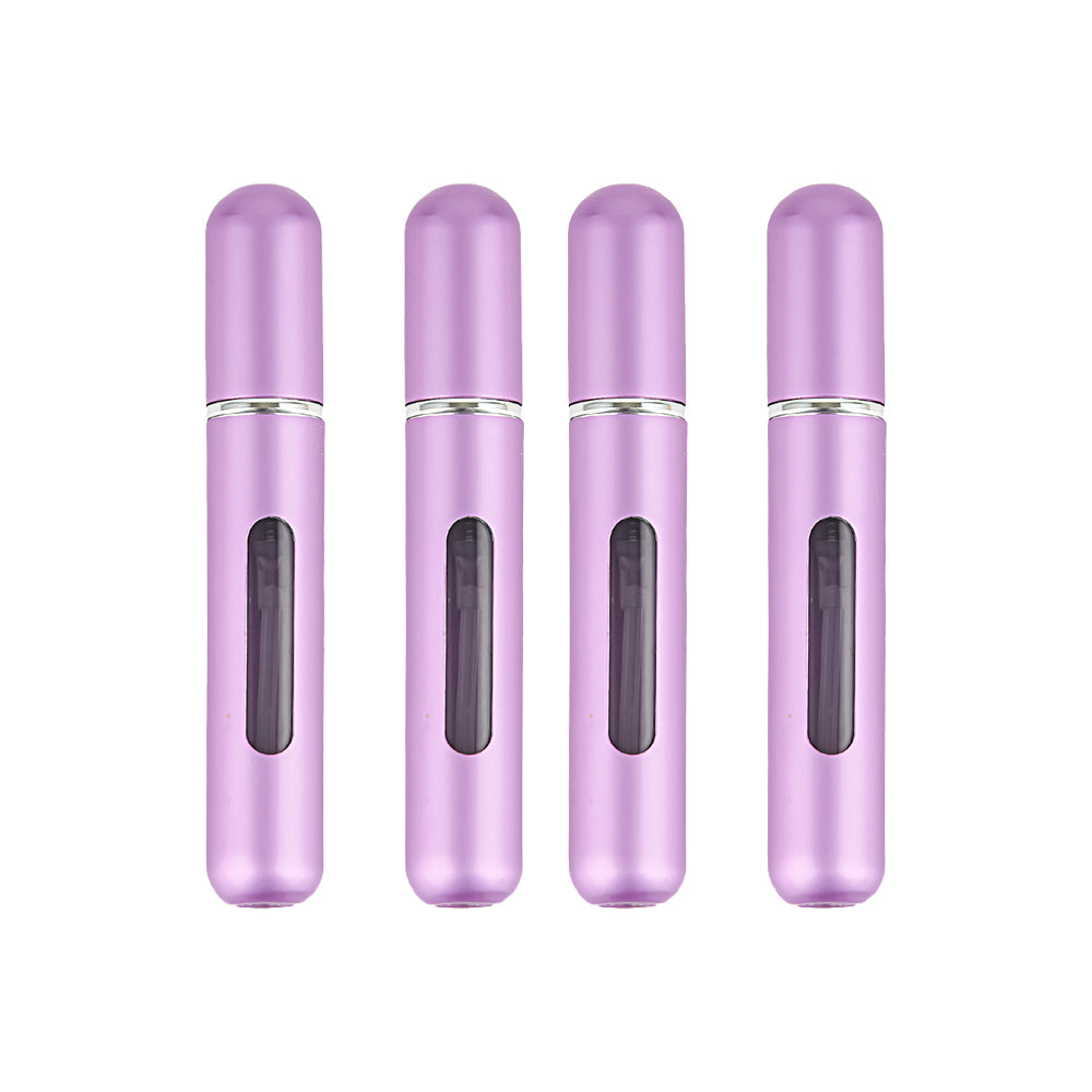 4Pcs 8ML Mini Travel Perfume Spray Pump Refillable Bottle Atomizer Portable Scent