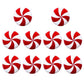 10Pcs Christmas Peppermint Knob Button Cover Christmas Decor Novelty Buttons