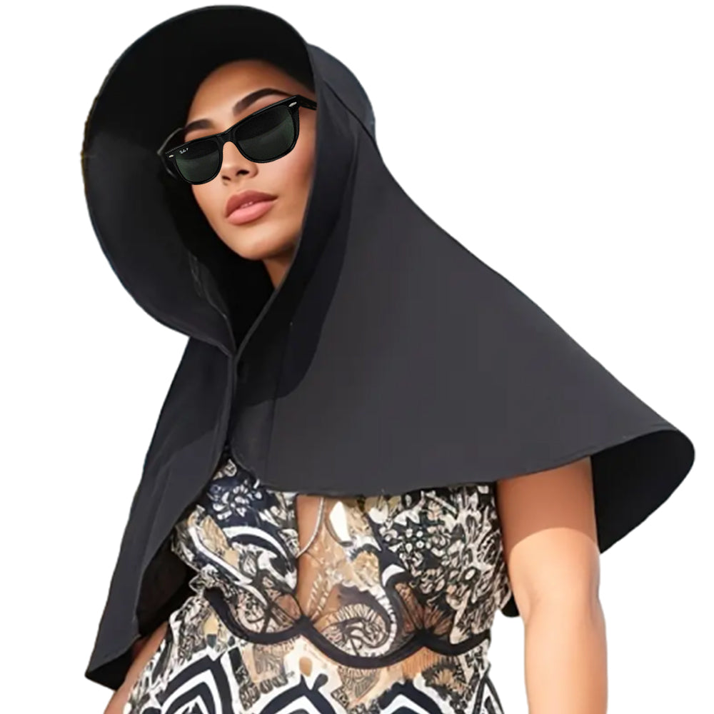 Sun Protection Wide Brim Outdoor Beach Neck Face Mask Cap