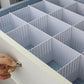 24Pcs Adjustable Drawer Divider DIY Storage Organiser for Cabinets