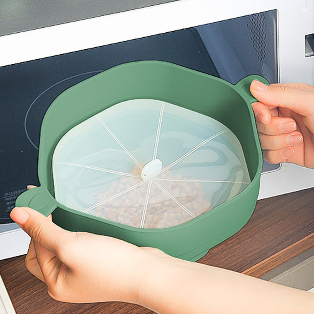 Microwave Popcorn Popper Silicone Popcorn Bowl With Lid