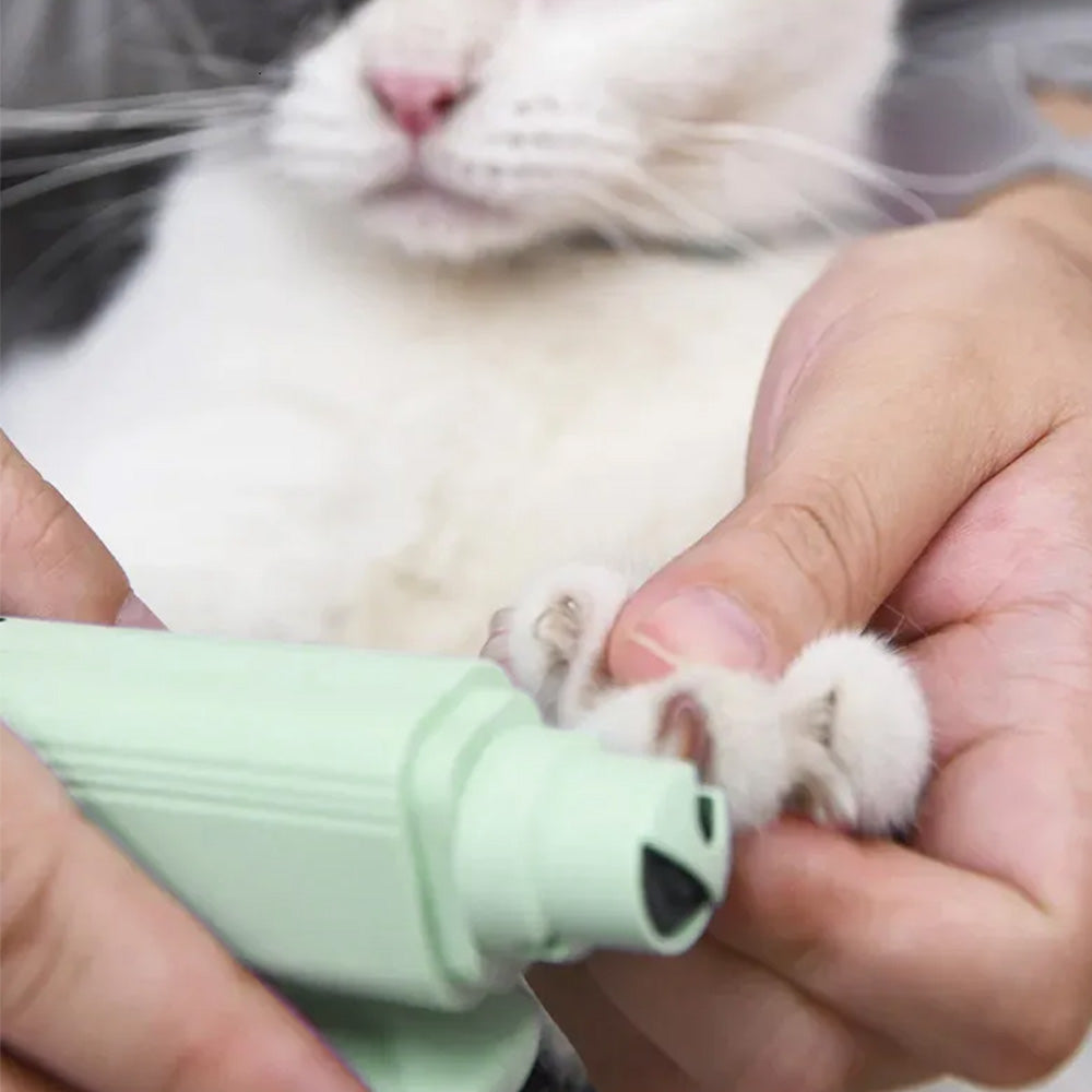 2 in 1 Pet Nail Grinder and Clipper Rechargeable with LED Light for Dogs and Cats