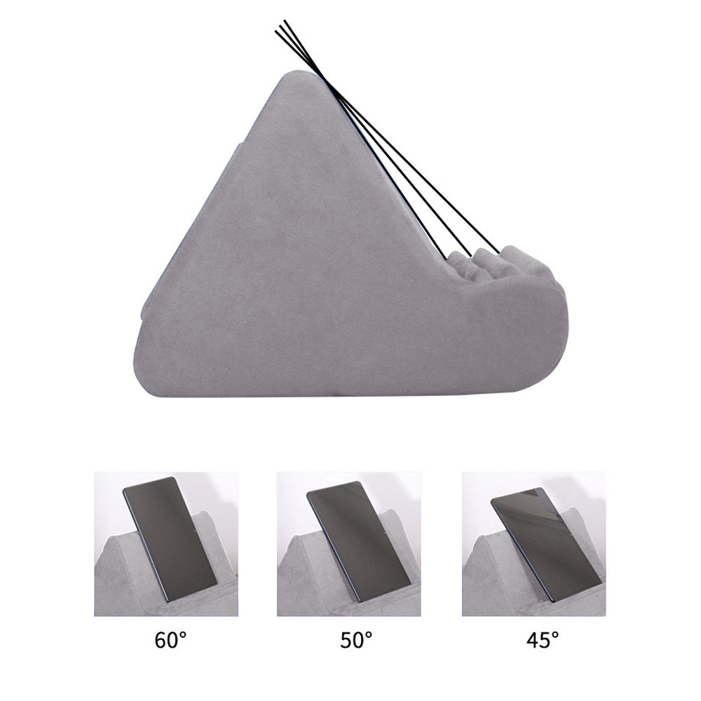 Multi-Angle Tablet Holder Compatible with iPads Lazy Holder Stand for Bed and Desk with 2 Pockets