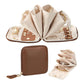 PU Multi Compartment Travel Jewelry Organizer Bag with Velvet Lining
