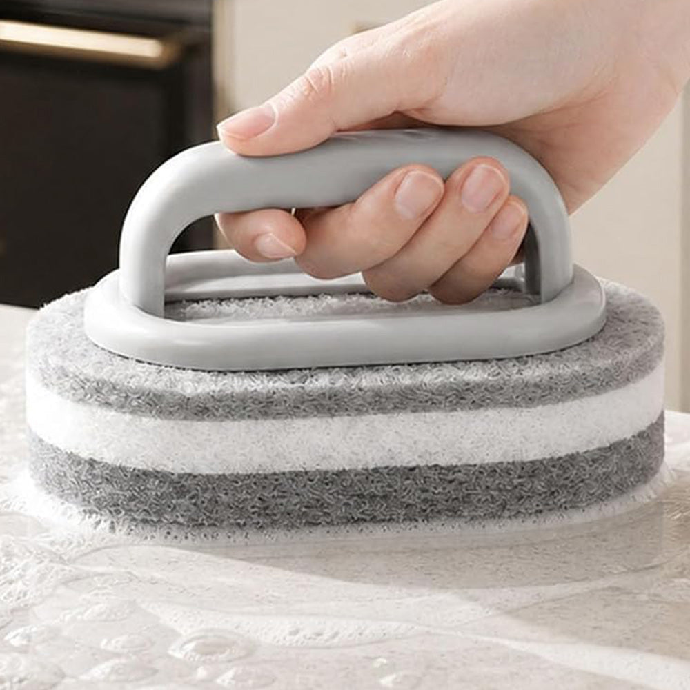 5 Piece Multi Layer Sponge Cleaning Brush Set for Kitchen and Bathroom