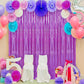 2Pcs 2m Metallic PET Foil Fringe Door Curtains for Party Backdrops
