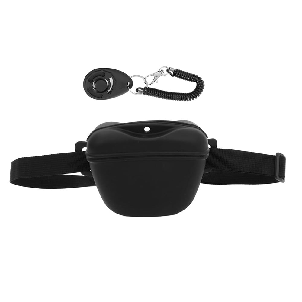 Dog Treat Pouch With Training Clicker Pet Silicone Training Treat Bag Pouch