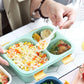 Portable Microwaveable Lunch Box Bento Box-3-Compartment