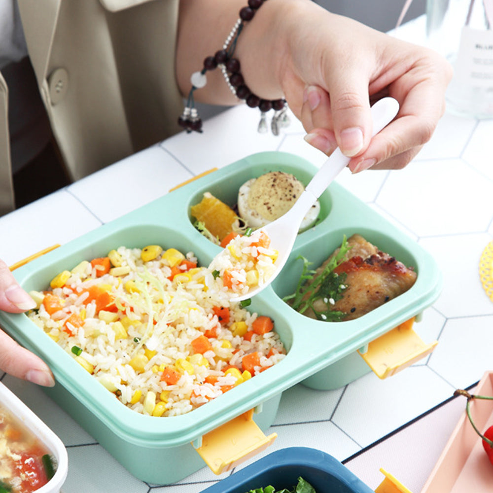 Portable Microwaveable Lunch Box Bento Box-3-Compartment