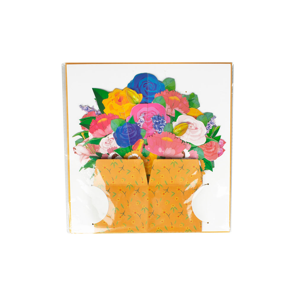 Pop-up 3D Flower Bouquet Greeting Card for Mother's Day-Multiple Flowers