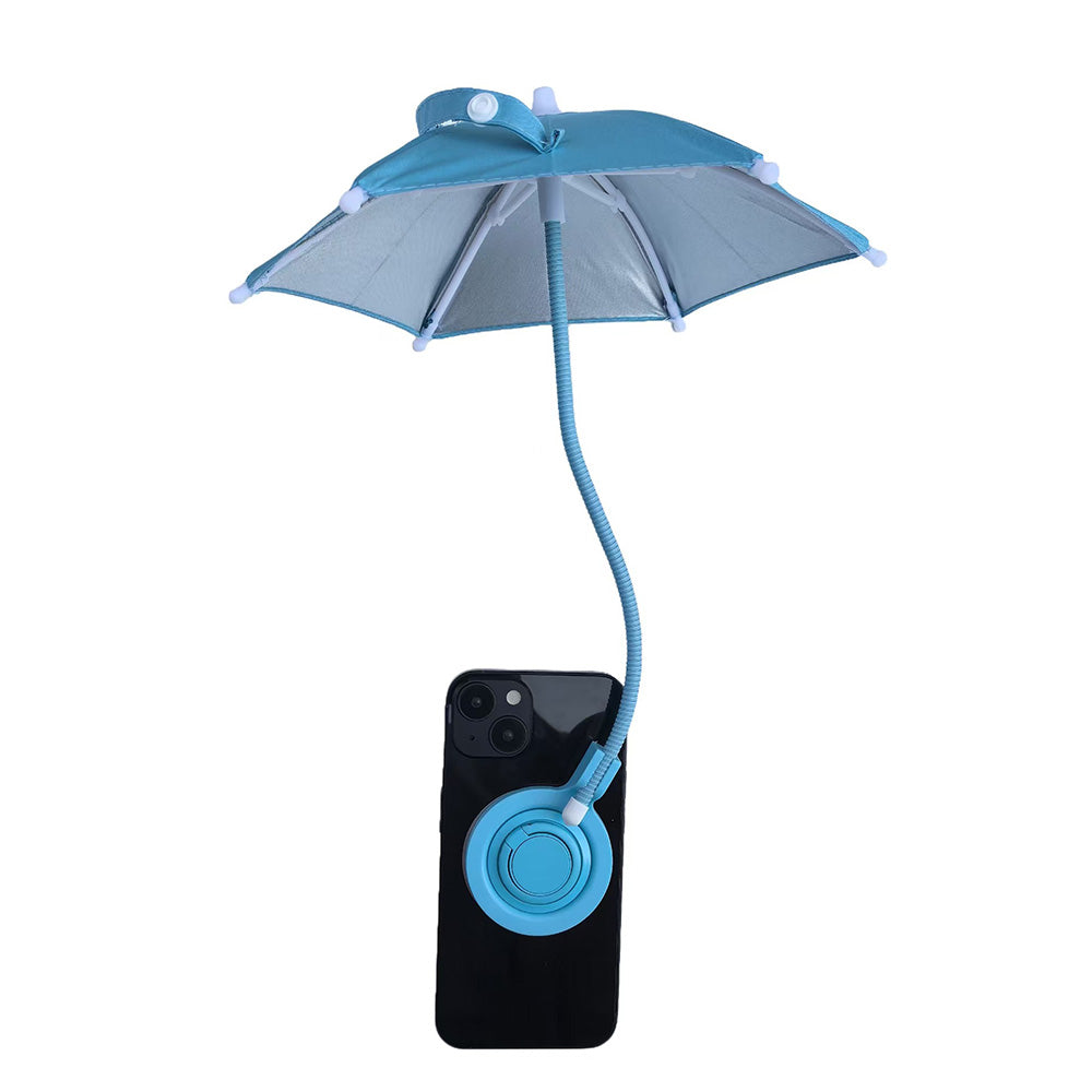 Universal Phone Umbrella for Sun Adjustable Smartphone Umbrella Stand for Outdoor