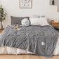 Solid Soft Flannel Plush Throw Sofa Bedding Blanket
