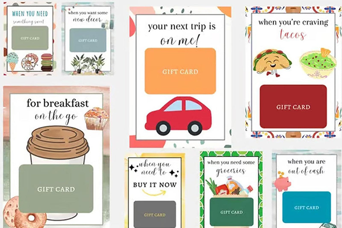38-Sheets Christmas Gift Card Book Coil Bound Holiday Card Holder