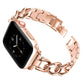 Metal Strap Band for Apple Watch Series 8 7 6 5 4 3 2 1 49mm 46mm 45mm 44mm 42mm-Rose Gold