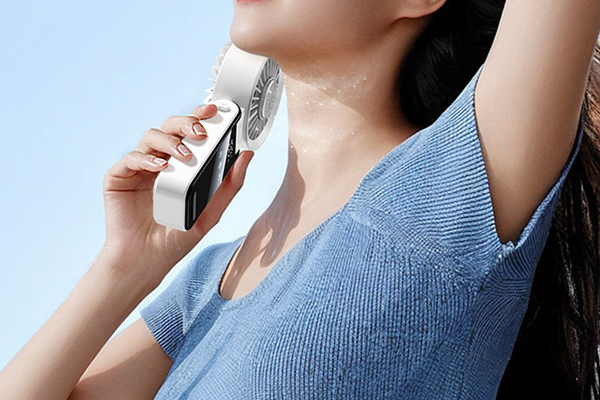 Handheld Foldable High Speed Fan for Travel Outdoor Home Office