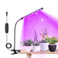 2Pcs 1 Head Indoor Clip LED Grow Light Growing Veg Flower 5W Plant Lamp