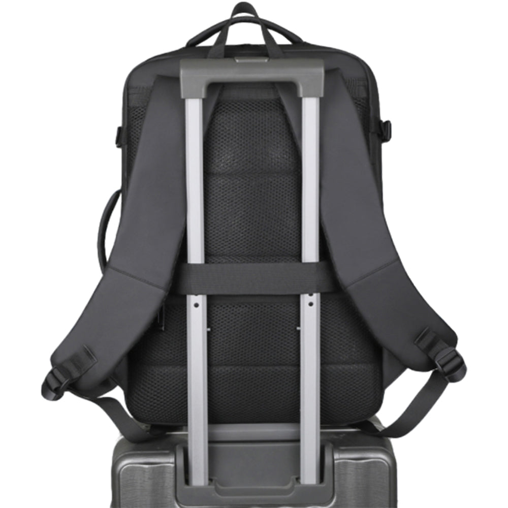 35L Large Water-Resistant Expandable Laptop Travel Backpack with USB Charging Hole